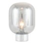 Chrome & Smoked Glass Bulb Table Lamp - Pacific
