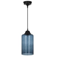 Teal Glass Cloche Pendant Light - Pacific