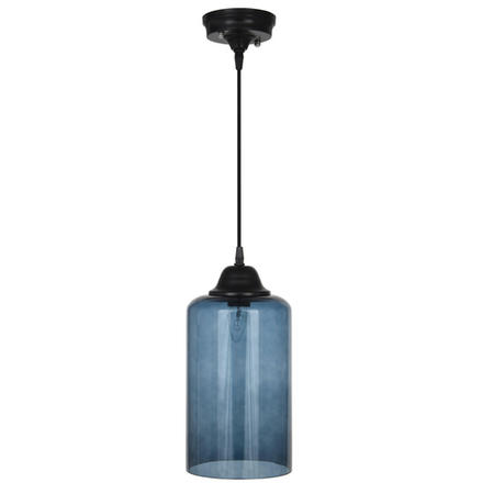 Teal Glass Cloche Pendant Light - Pacific