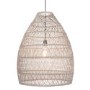 Grey Cloche Rattan Pendant Light - Pacific