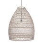 Grey Cloche Rattan Pendant Light - Pacific