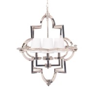 4 Light Nickel Pendant Chandelier - Pacific