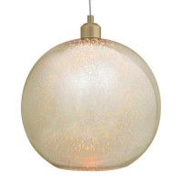 Gold 3D Effect Glass Ball Shape Pendant