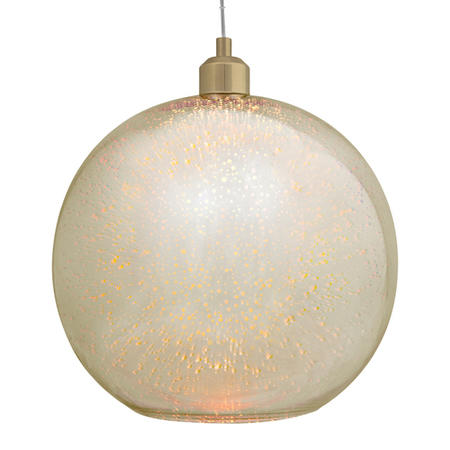 Gold 3D Effect Glass Ball Shape Pendant
