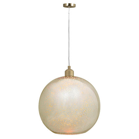 Gold 3D Effect Glass Ball Shape Pendant