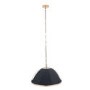 Black Fabric and Gold Metal Pendant