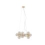 Gold Glass Bauble Ring Pendant Light - Lustre