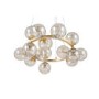 Gold Glass Bauble Ring Pendant Light - Lustre