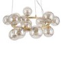 Gold Glass Bauble Ring Pendant Light - Lustre