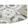 Large Silver Rug with Hexagon Pattern - 200x290cm - Aurora