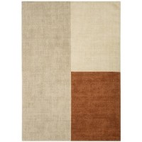 Blox Copper & Cream Wool Rug 160x230cm