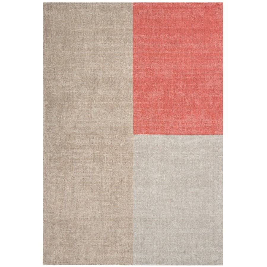 Blox Pink & Cream Wool Rug 160x230cm