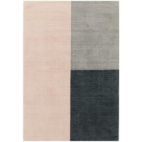 Blox Pink and Grey Wool Rug 160x230cm