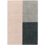 Blox Pink and Grey Wool Rug 160x230cm
