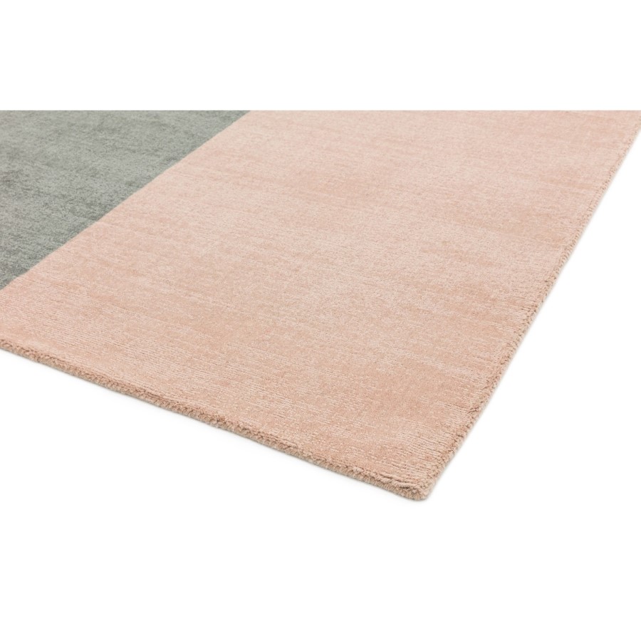 Blox Pink and Grey Wool Rug 160x230cm