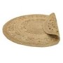 Round Hand Woven Jute Rug 150x150cm - Zira