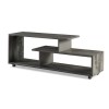 Grey Wash TV Stand with Open Shelves - Foster