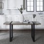Foster Rectangular Dining Table in Wood & Metal