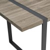 Foster Rectangular Dining Table in Wood &amp; Metal