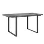 Foster Grey Dining Table in Wood & Metal Legs