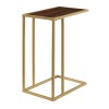 Foster Wooden Side Table with Gold Frame
