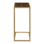 Foster Wooden Side Table with Gold Frame