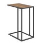 Foster Wooden Side Table with Light Wood Top & Metal Legs
