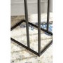 Foster Wooden Side Table with Light Wood Top & Metal Legs
