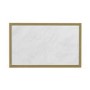 Foster White Side Table with Gold Frame