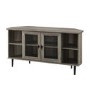 Grey Wash Corner TV Unit with Storage - TVs up to 52" - Foster