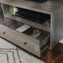 Grey Wash & Black TV Unit with Storage - TVs up to 66" - Foster