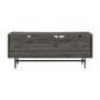 Grey Wash & Black TV Unit with Storage - TVs up to 66" - Foster