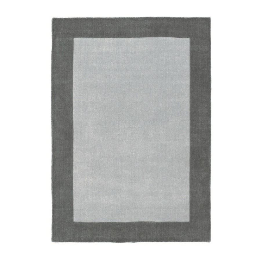 Ripley Grey Border Rug 120x170cm
