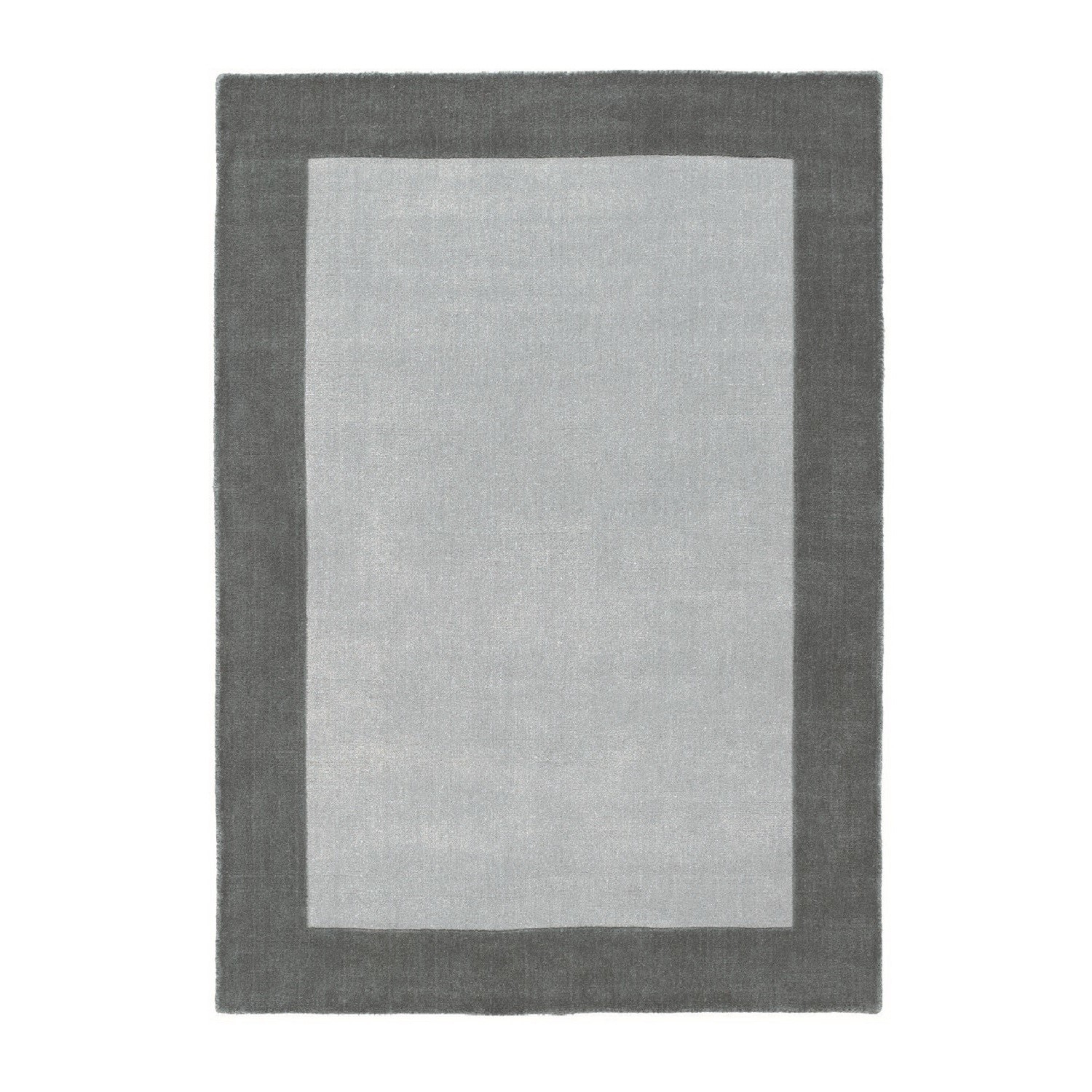 Ripley Grey Border Rug 120x170cm - Furniture123