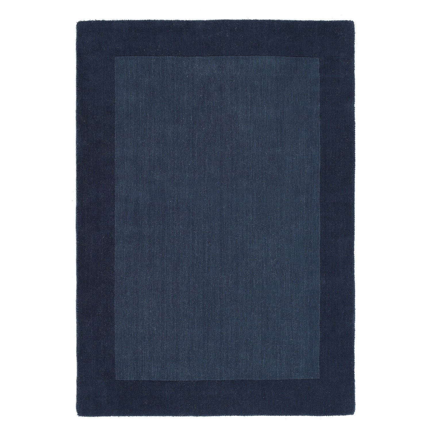 Ripley Navy Border Rug 120x170cm - Furniture123