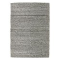 FOL101717 Wool Chunky Knit Grey Rug - 230 x 160 cm - Ripley