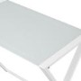 White Glass Corner Desk - Foster