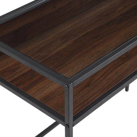 Foster Industrial Computer Desk - Dark Walnut