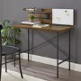 Foster Slat Back Adjustable Storage Writing Desk - Reclaimed Barnwood
