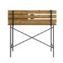 Foster Slat Back Adjustable Storage Writing Desk - Reclaimed Barnwood