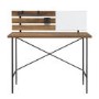 Foster Slat Back Adjustable Storage Writing Desk - Reclaimed Barnwood