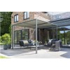 Grey Metal Gazebo with Retractable Roof - 2.8x2.8m