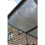 GRADE A1 - Grey Metal Gazebo with Retractable Roof - 2.8x2.8m