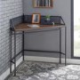 42" Industrial Corner Desk - Dark Walnut