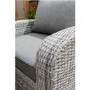 Long Beach Rattan Corner Sofa & Dining Table Set in Grey - Seats 8
