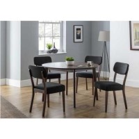 Julian Bowen Farringdon Dining Set with 4 Chairs