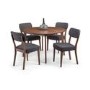 Julian Bowen Farringdon Dining Set with 4 Chairs