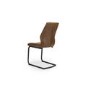 Brown Faux Leather Dining Chairs - Set of 2 