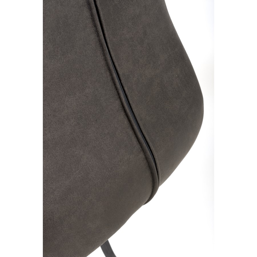 GRADE A1 - Set of 2 Grey Faux Leather - Connect