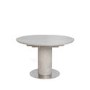 Grey Concrete Effect Round Extendable Dining Table - Seats 4-6 - Etan